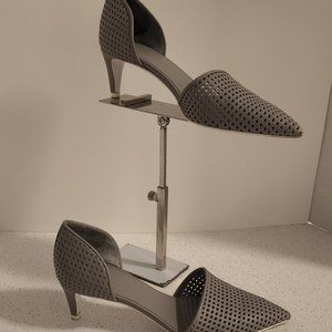 Vince gray and white heels